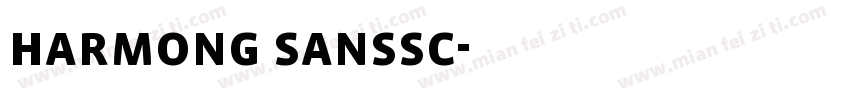 harmong sanssc字体转换